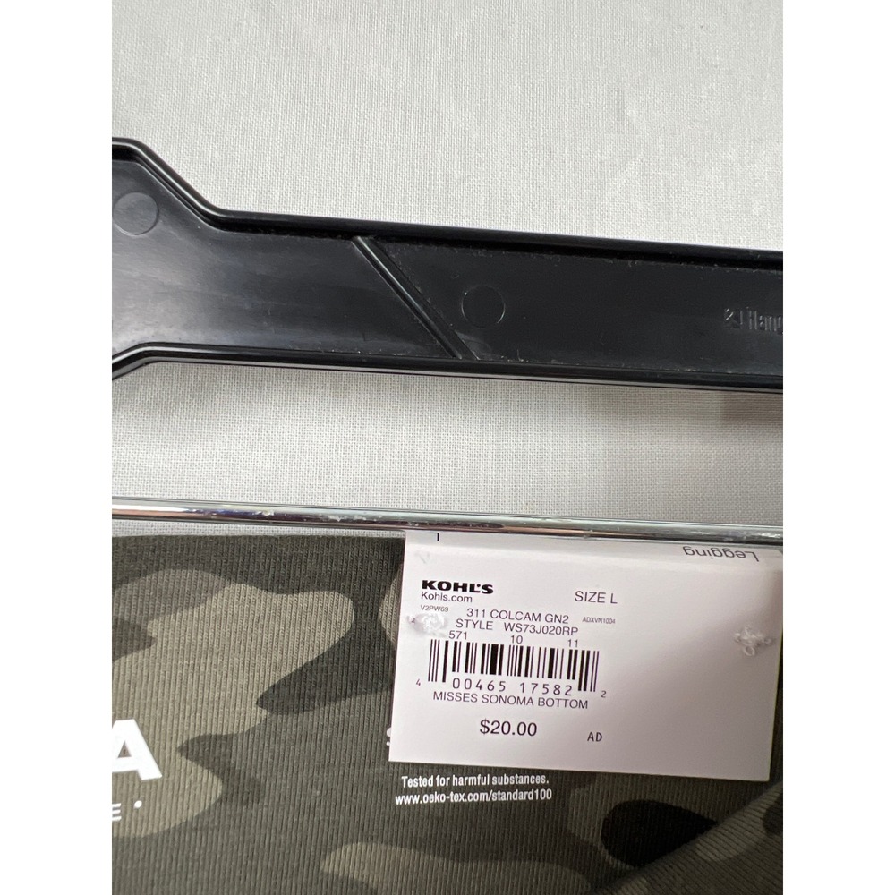 Sonoma Everyday Legging Women L Green Camo Mid Rise Everyday Skinny New - Picture 3 of 9